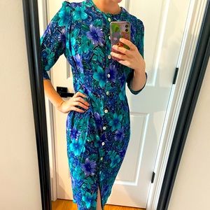 Vintage 90s floral dress size 6